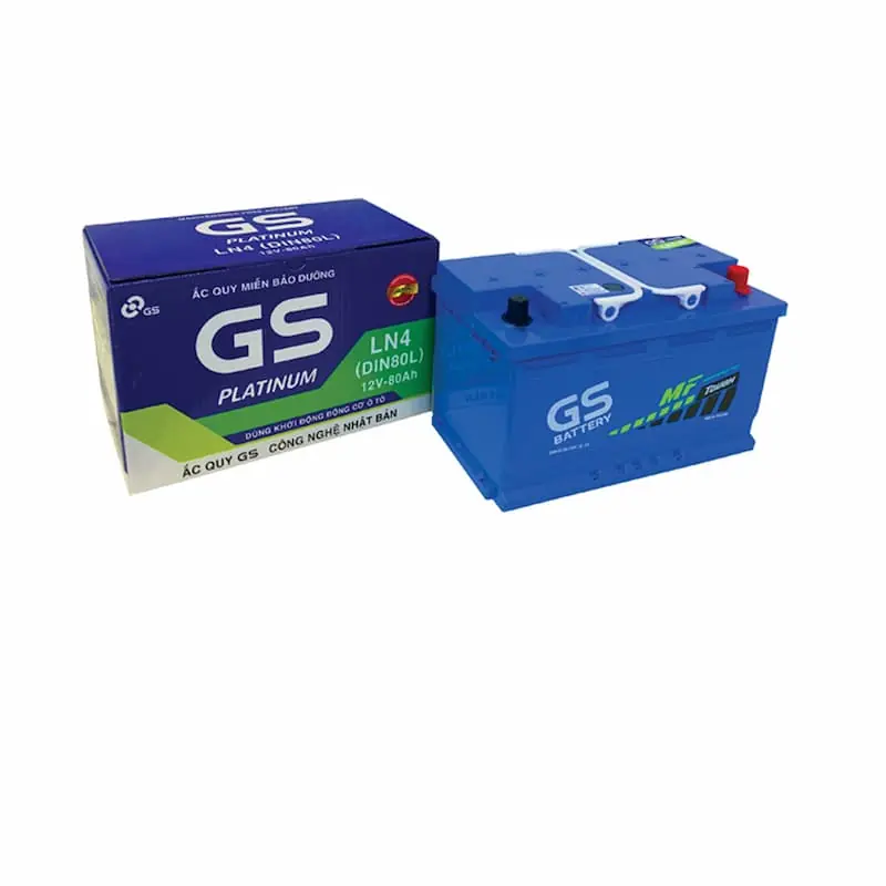 Ắc Quy GS LN4 Din80L 12v - 80Ah