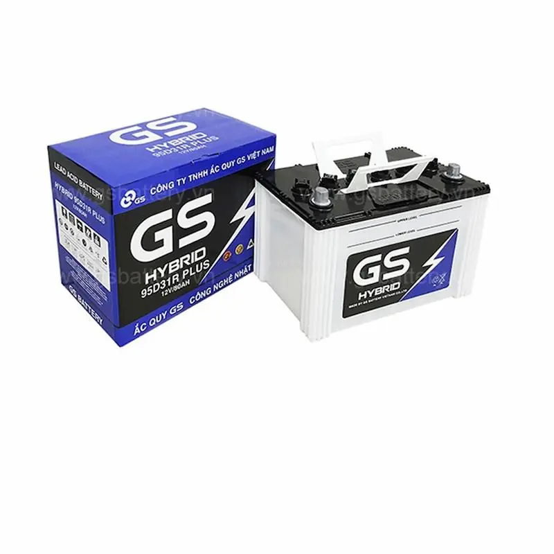 Ắc Quy GS 95D31R - HYBRID 12V - 80Ah