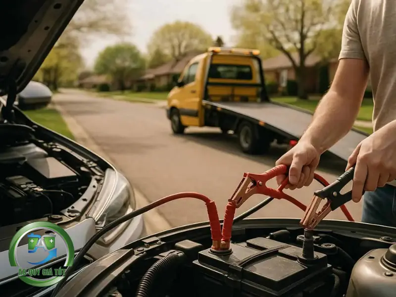 Dịch vụ thay ắc quy ô tô tại nhà của Ắc Quy Giá Tốt