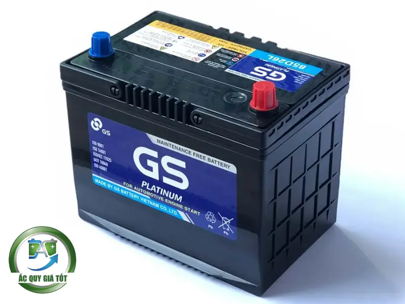 Thông số kỹ thuật chi tiết của bình ắc quy khô GS 12V 75Ah
